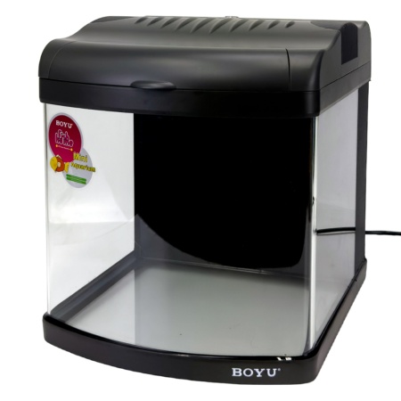 Аквариум Boyu Mini MT-408, 32 л, с фильтром, 2 LED лампы, серый​