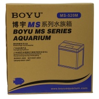 Аквариум Boyu MS-520M 45 л с сенсорным LED светильником и фильтром, черный