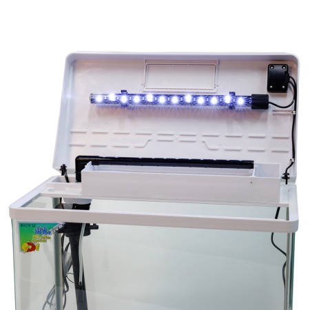 Аквариум Boyu MS-520M 45 л с сенсорным LED светильником и фильтром, белый​