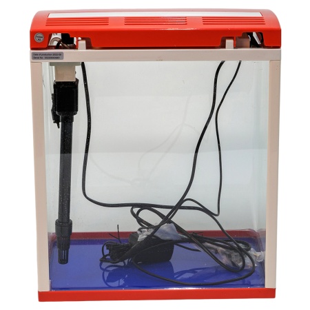 Аквариум Boyu HG-300 панорамный 22 л, LED освещение, дисплей, фильтры, красный​