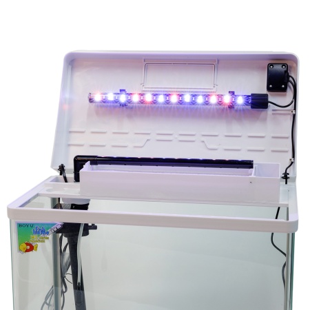Аквариум Boyu MS-520M 45 л с сенсорным LED светильником и фильтром, белый​