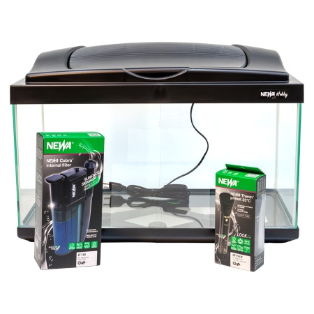 Аквариум Newa Hobby NH 60, 60 л с фильтром, нагревателем, аэрацией и LED освещением​