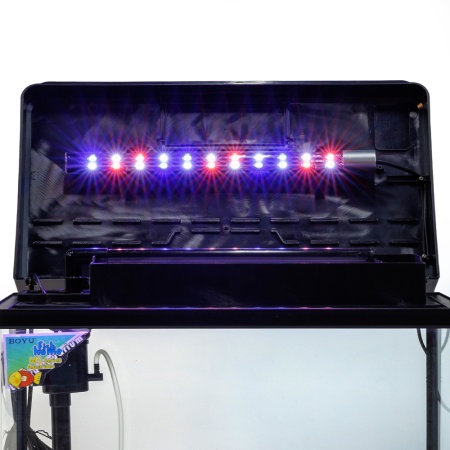 Аквариум Boyu MS-520 45 л с LED светильником и фильтром, черный​