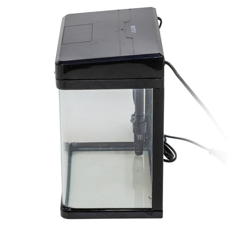 Аквариум Boyu MS-220 7,5 л с LED светильником и фильтром, черный​