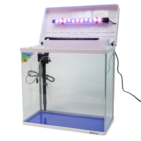 Аквариум Boyu MS-420 31 л с LED светильником и фильтром, белый​