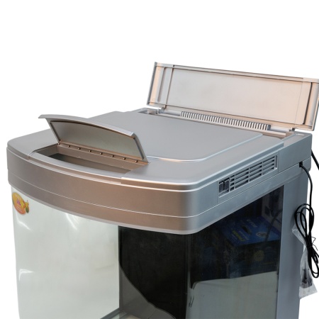 Аквариум Boyu Happy Family HS-60A панорамный, 128 л, с фильтром, УФ-стерилизатором, освещением и наг