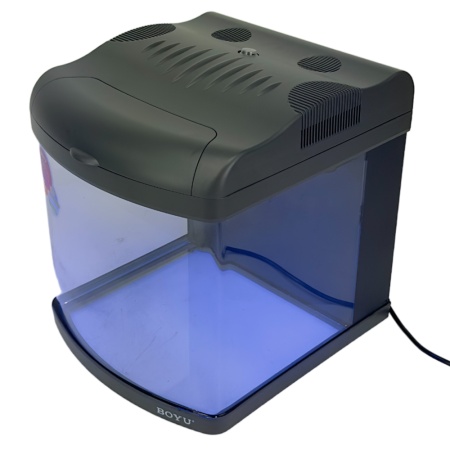 Аквариум Boyu Mini MT-408A, 32 л, с фильтром, 1 LED лампа, серый​