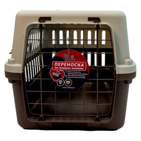 Переноска Safari Range 50х35х32 см для кошек и собак Pet Choice с металлической верхней решеткой, ко