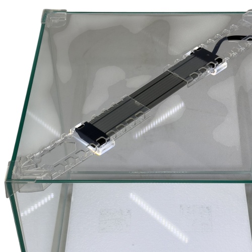 Аквариум Newa Ego LID, EL 20W, 18 л панорамный, LED освещение, белая стеклянная крышка