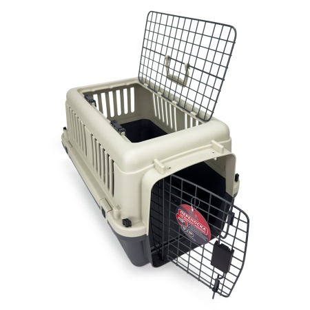 Переноска Safari Range 60х40х40 см для кошек и собак Pet Choice с металлической верхней решеткойR