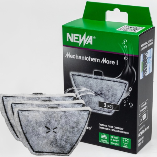 Картридж Newa Mechanichem More I для фильтра аквариума NMO 20/30, химический, 3 шт.