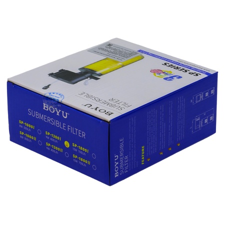 Фильтр внутренний Boyu SP-1300I для аквариума многофункциональный 400 л/час
