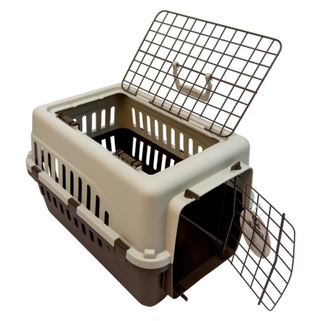 Переноска Safari Range 50х35х32 см для кошек и собак Pet Choice с металлической верхней решеткой, ко