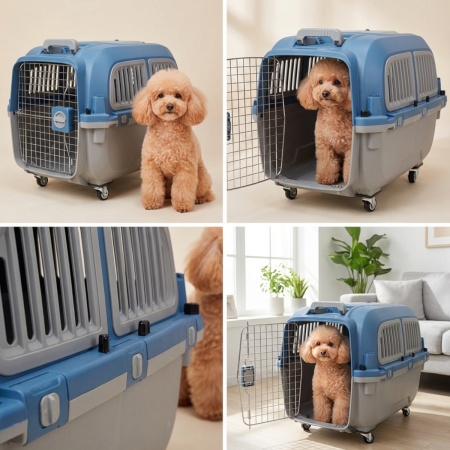 Переноска Superior Range 72x54x51 см, для кошек и собак Pet Choice с колесами и выдвижной ручкойR