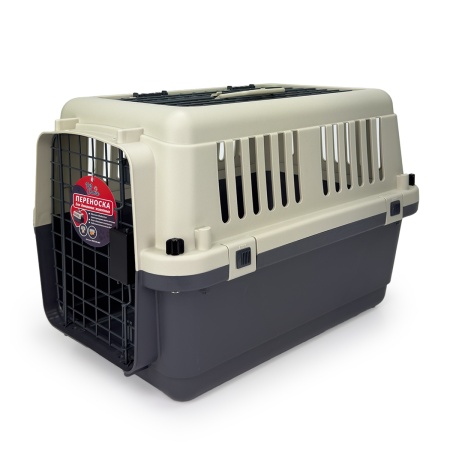 Переноска Safari Range 60х40х40 см для кошек и собак Pet Choice с металлической верхней решеткойR