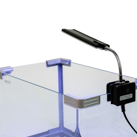 Светильник LED Boyu CL-4L8 с зажимом для аквариума, белый и синий свет