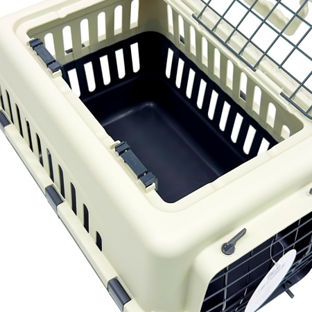 Переноска Safari Range 50х35х32 см для кошек и собак Pet Choice с металлической верхней решеткой, се