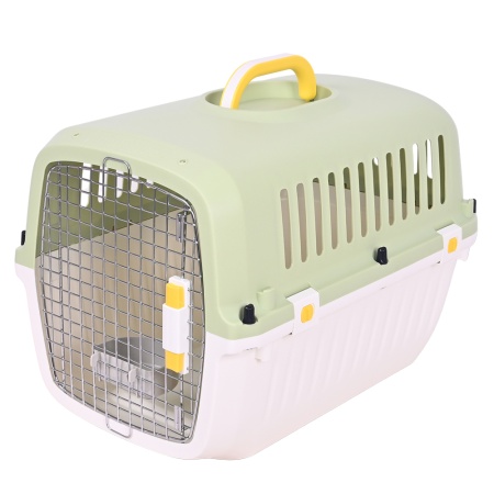 Переноска Transport 52x35x34 см для кошек и собак Pet Choice, авиа стандарт, зеленая​