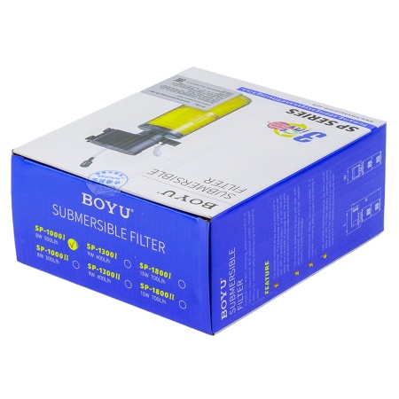 Фильтр внутренний Boyu SP-1000I для аквариума многофункциональный 300 л/час