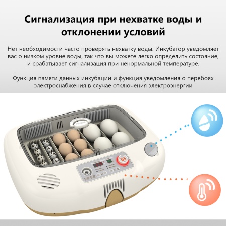 Инкубатор Rcom 20 DO MAX автоматический для яиц с овоскопом