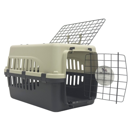 Переноска Safari Range 50х35х32 см для кошек и собак Pet Choice с металлической верхней решеткой, се