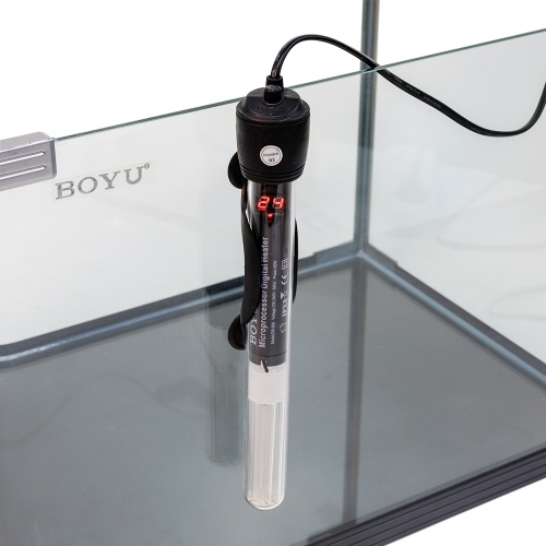Нагреватель для аквариума Boyu DR-9150 с терморегулятором, LED индикатором и дисплеем, 150 Вт на 130
